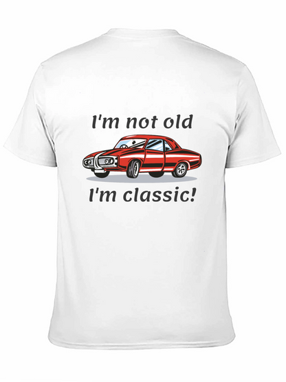 Camiseta Negra Clásica - No soy viejo soy clásico