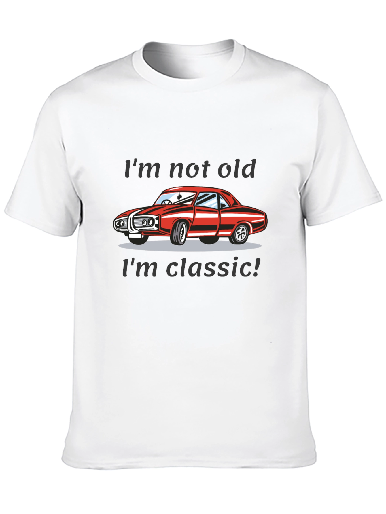 Camiseta Negra Clásica - No soy viejo soy clásico