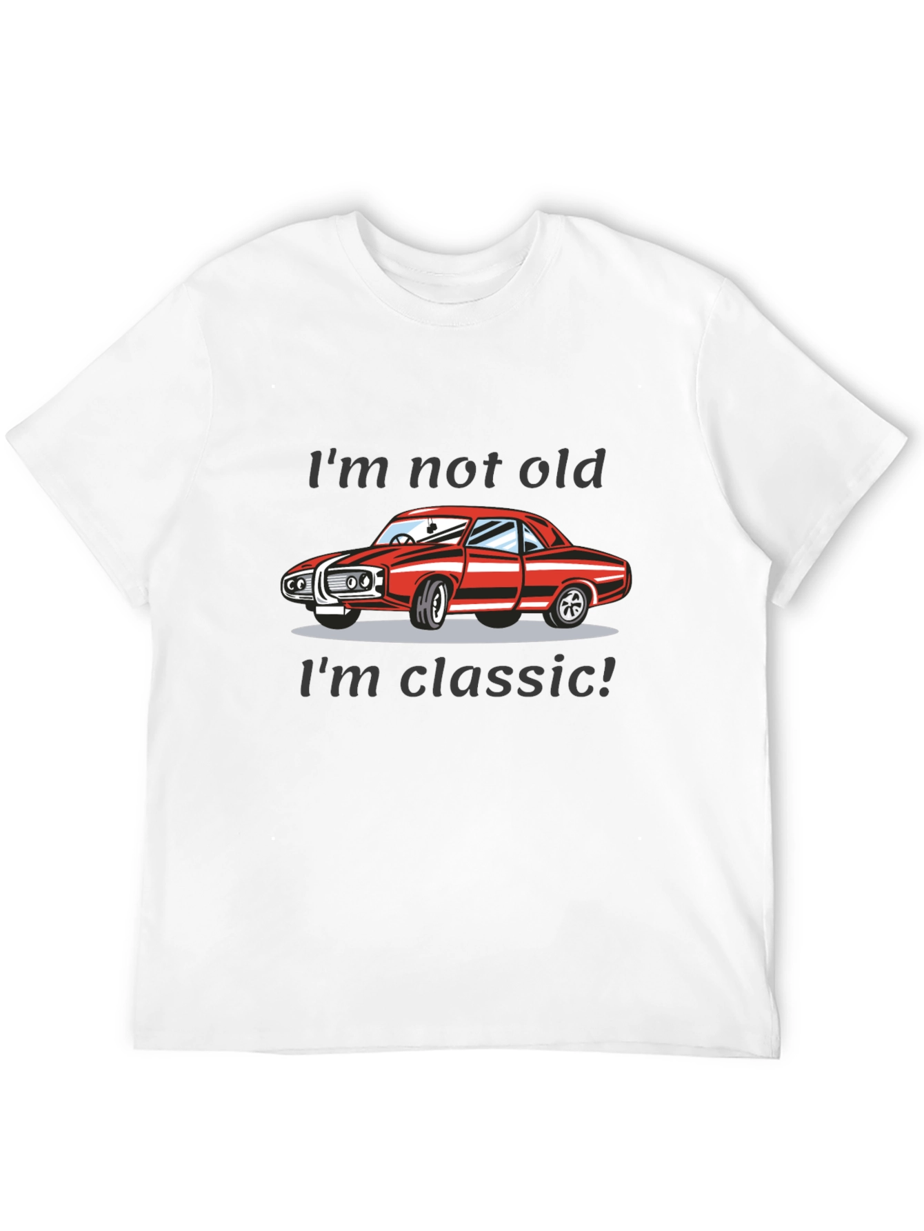 Camiseta Negra Clásica - No soy viejo soy clásico