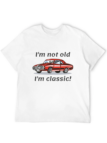 Camiseta Negra Clásica - No soy viejo soy clásico
