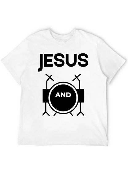 Camiseta Negra Jesús y Batería