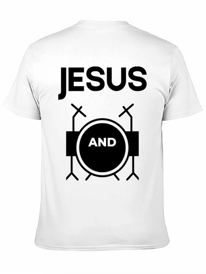 Camiseta Negra Jesús y Batería