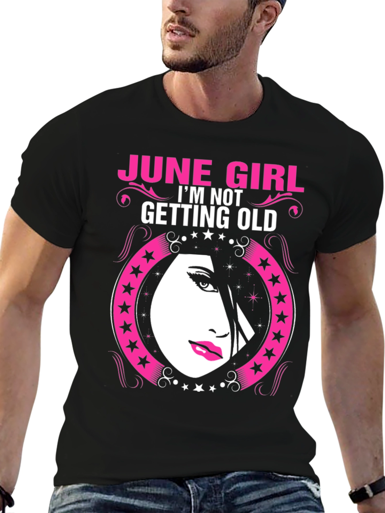 Camiseta Negra June Girl