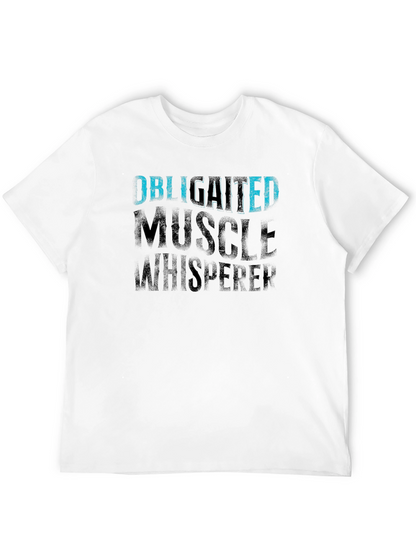 Camiseta Negra Obligated Muscle Whisperer