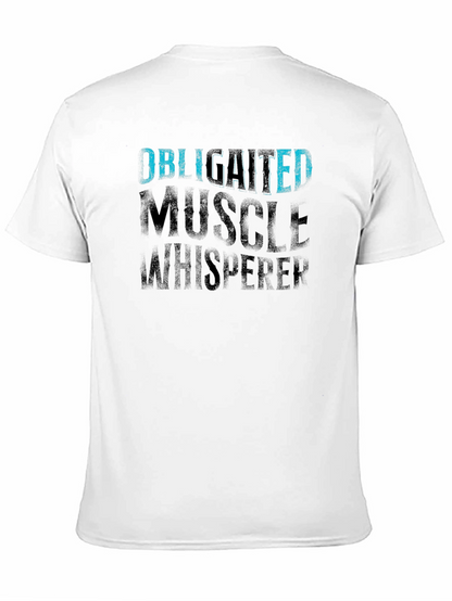 Camiseta Negra Obligated Muscle Whisperer