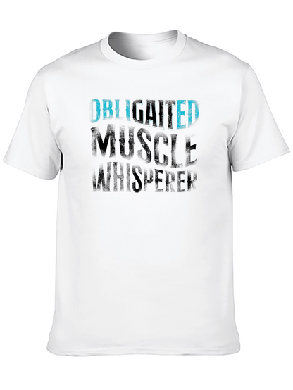 Camiseta Negra Obligated Muscle Whisperer