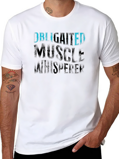 Camiseta Negra Obligated Muscle Whisperer