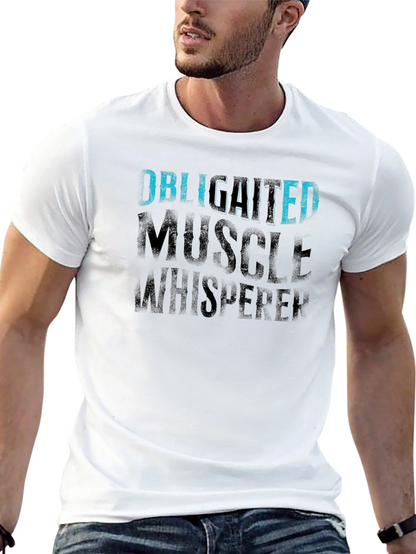 Camiseta Negra Obligated Muscle Whisperer
