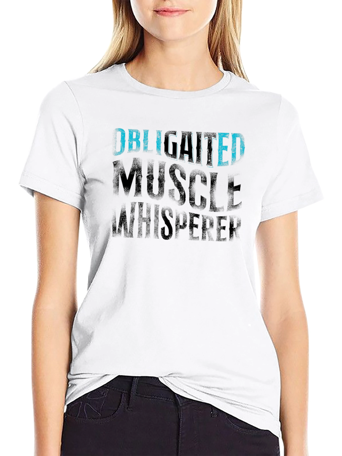 Camiseta Negra Obligated Muscle Whisperer