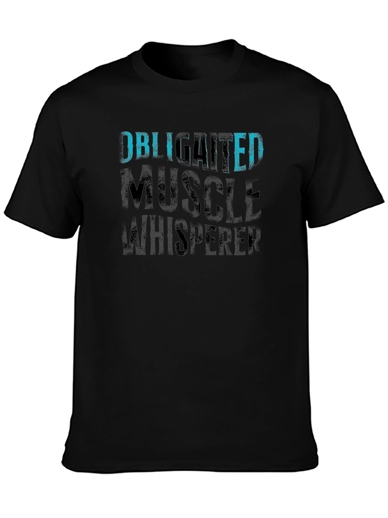 Camiseta Negra Obligated Muscle Whisperer