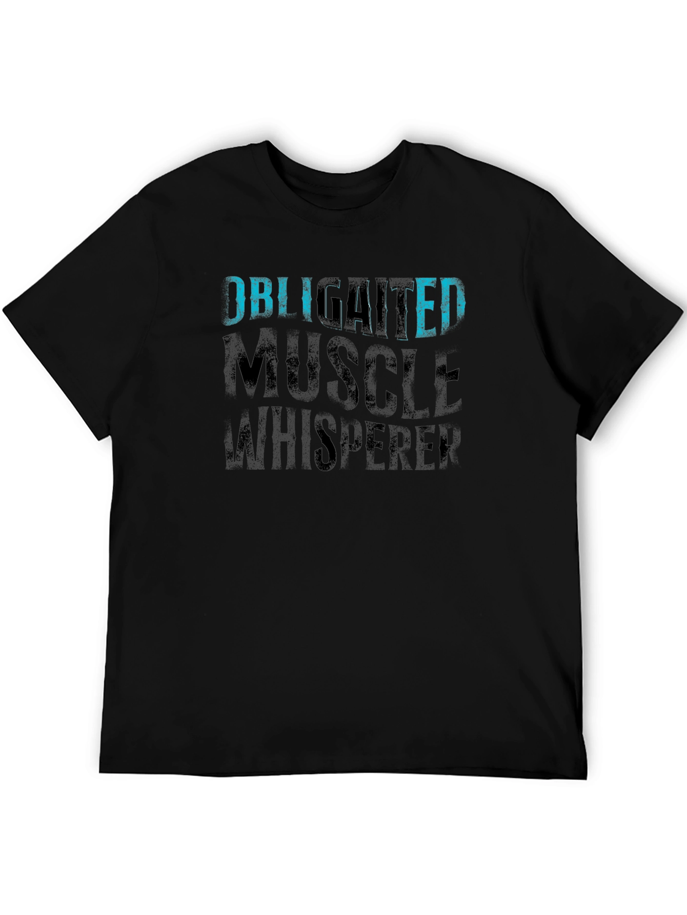 Camiseta Negra Obligated Muscle Whisperer