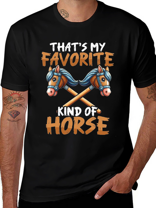 Camiseta Negra Ese Es Mi Tipo de Caballo Favorito