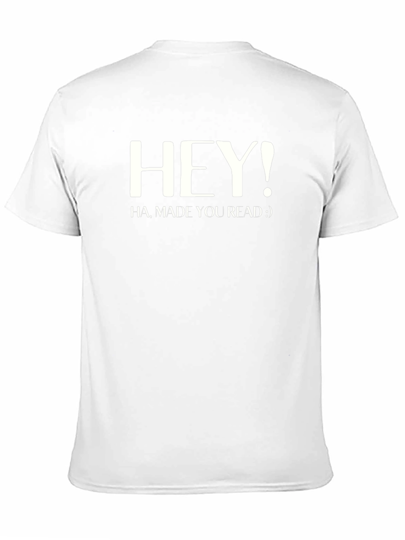Camiseta Negra Hombre Hey! Ha made you read :)