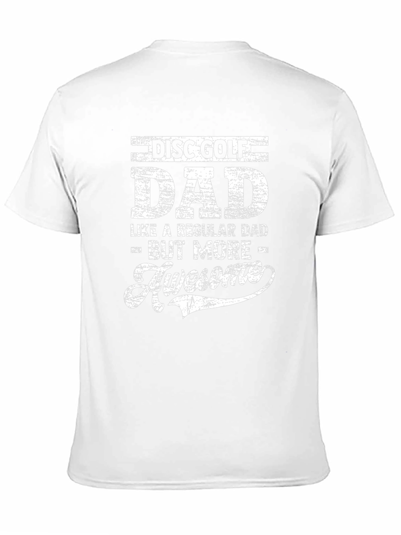 Camiseta Negra para Papá Jugador de Disco Golf