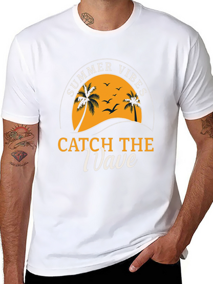 Camiseta Negra Summer Vibes para Hombre