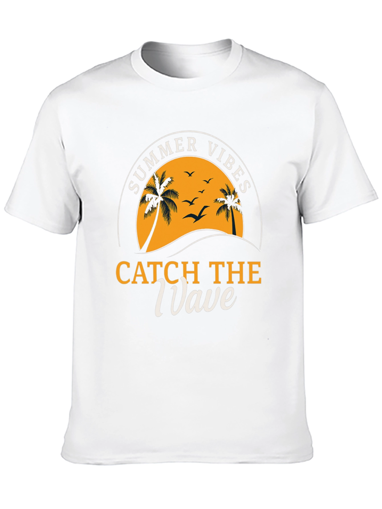 Camiseta Negra Summer Vibes para Hombre