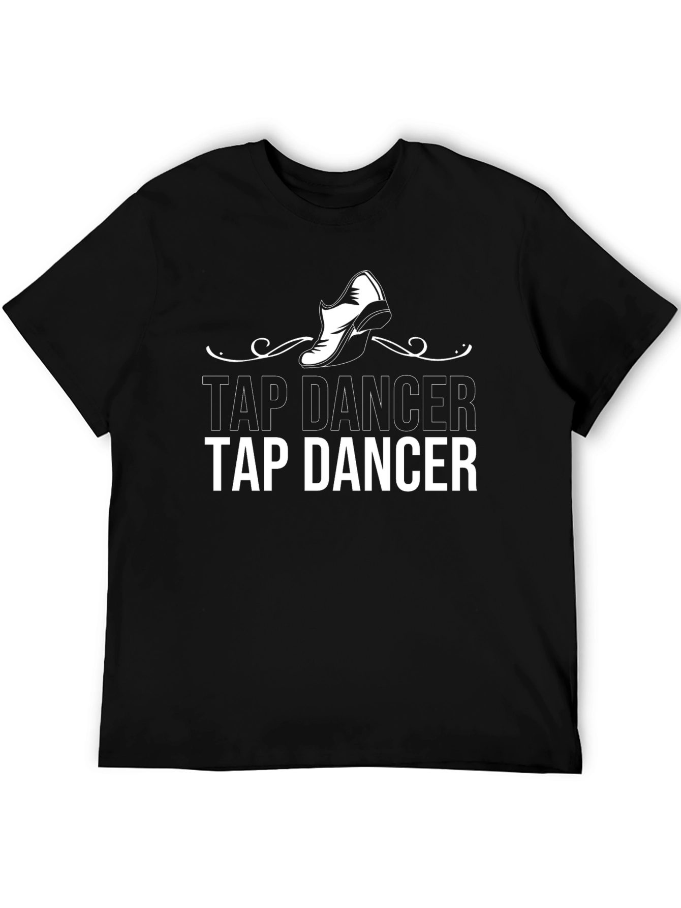 Camiseta Negra Tap Dancer Diseño Único
