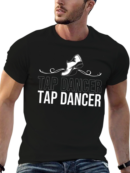 Camiseta Negra Tap Dancer Diseño Único