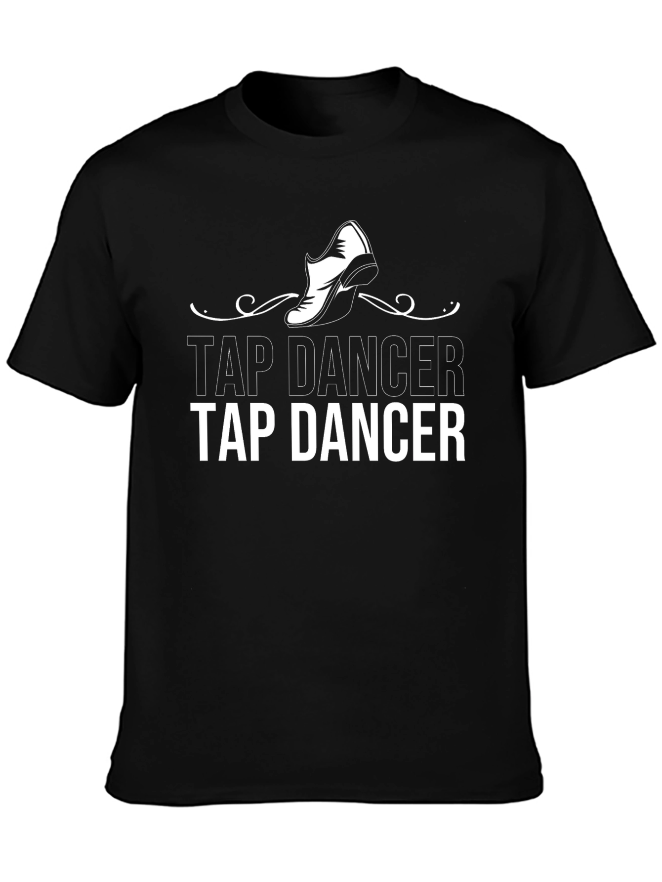Camiseta Negra Tap Dancer Diseño Único