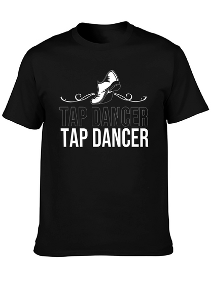 Camiseta Negra Tap Dancer Diseño Único