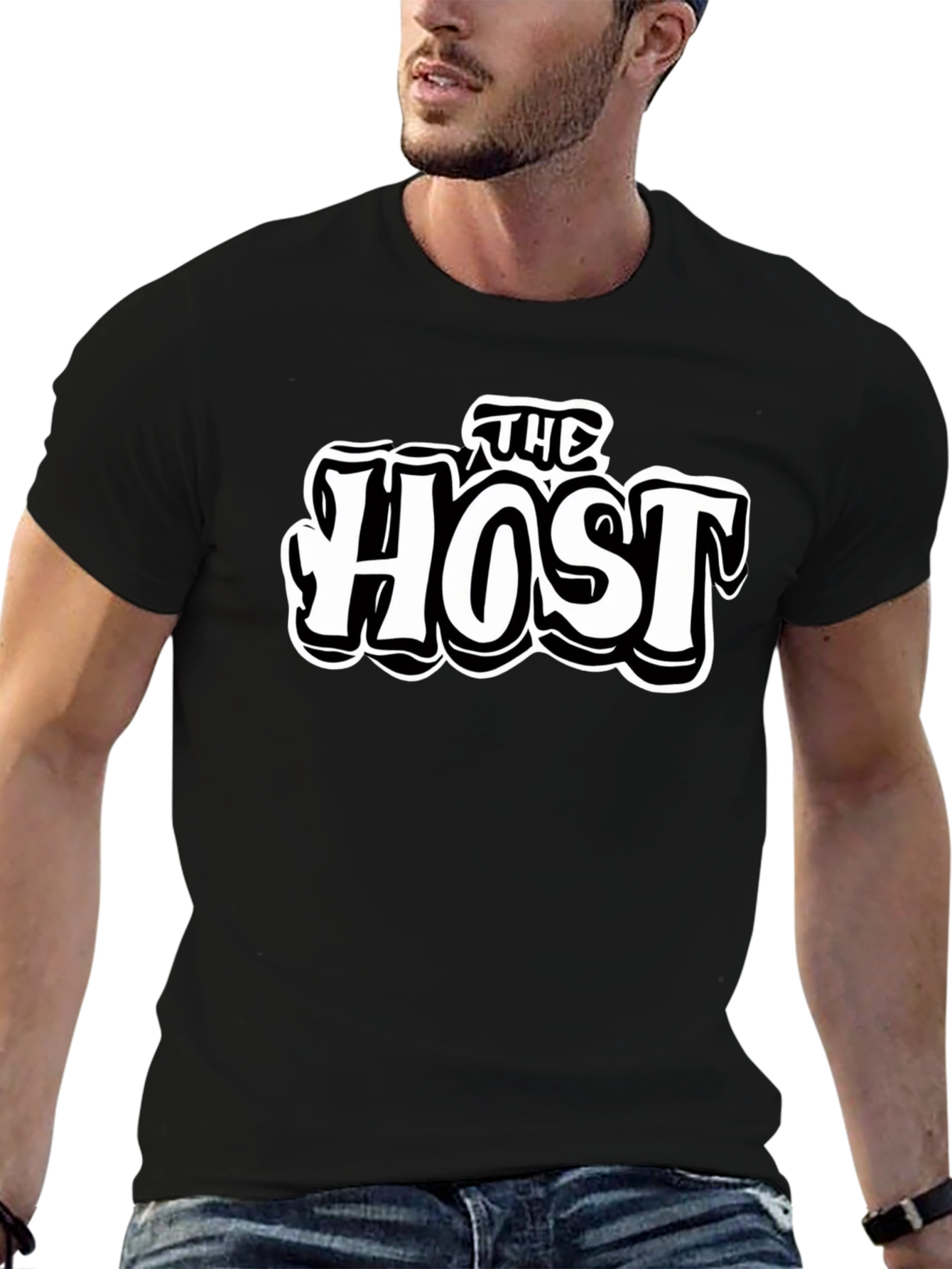 Camiseta Negra The Host Estilo Urbano