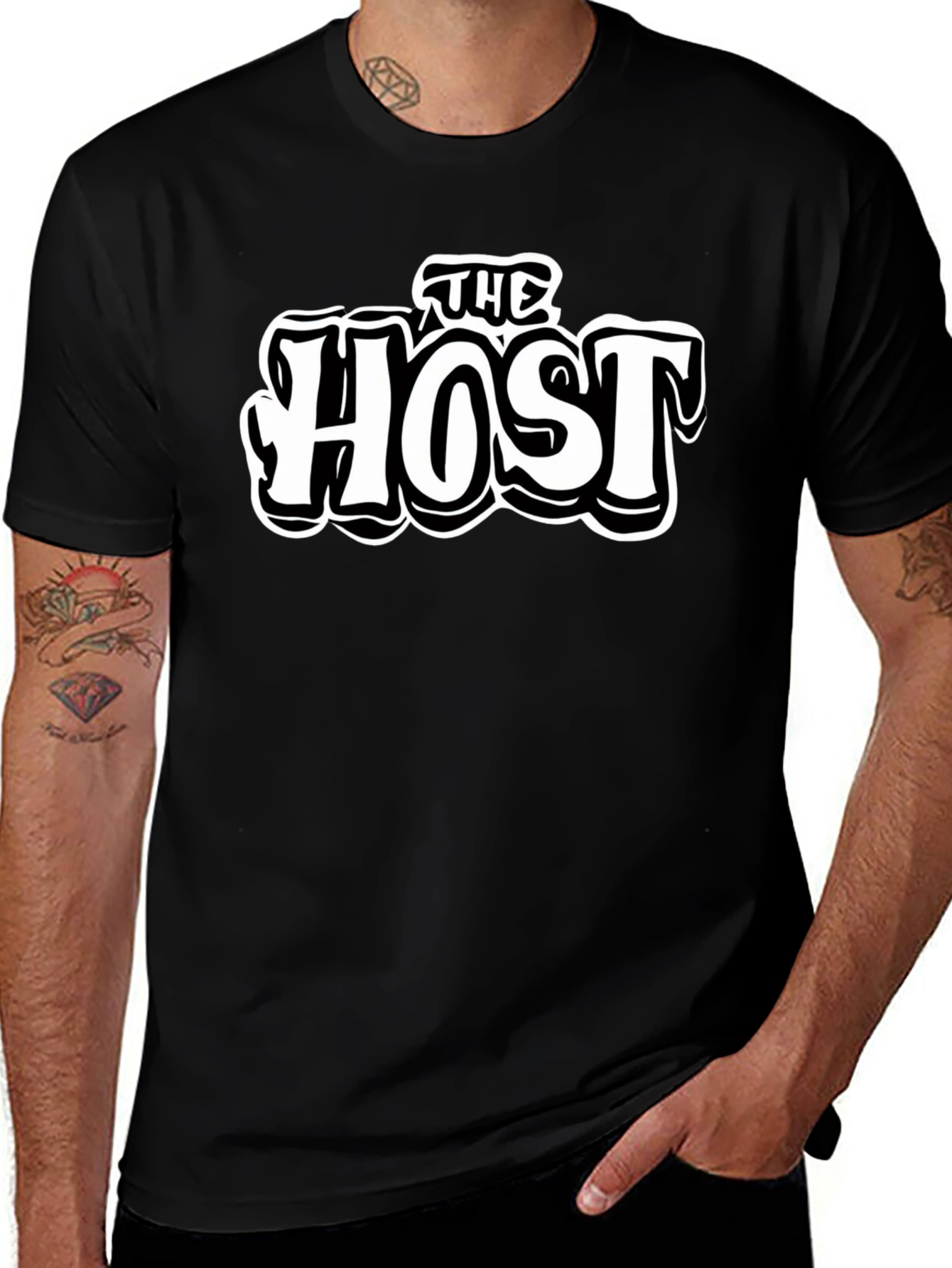 Camiseta Negra The Host Estilo Urbano