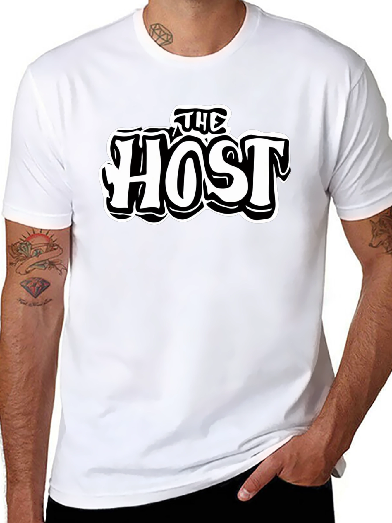 Camiseta Negra The Host Estilo Urbano
