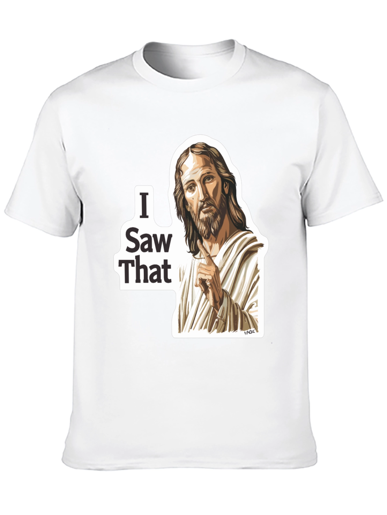 Camiseta Negra: Jesús lo Vio