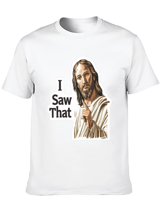 Camiseta Negra: Jesús lo Vio