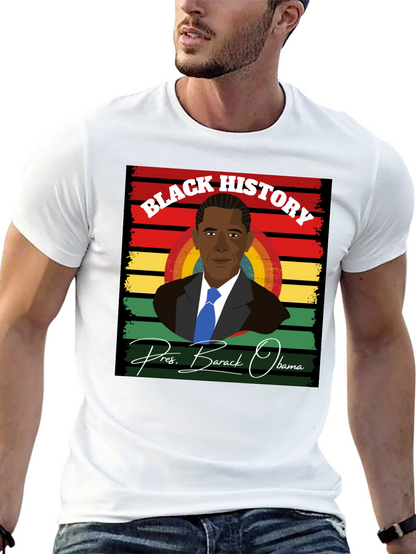 Camiseta Historia Negra - Barack Obama