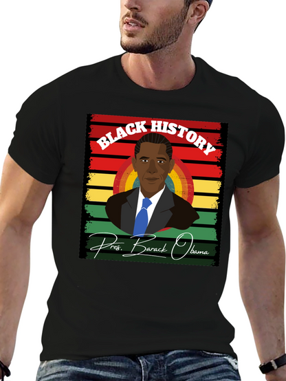Camiseta Historia Negra - Barack Obama