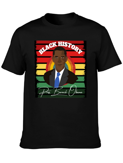 Camiseta Historia Negra - Barack Obama
