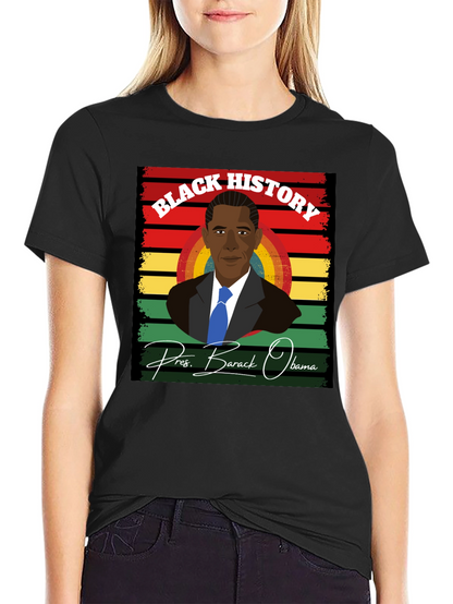 Camiseta Historia Negra - Barack Obama