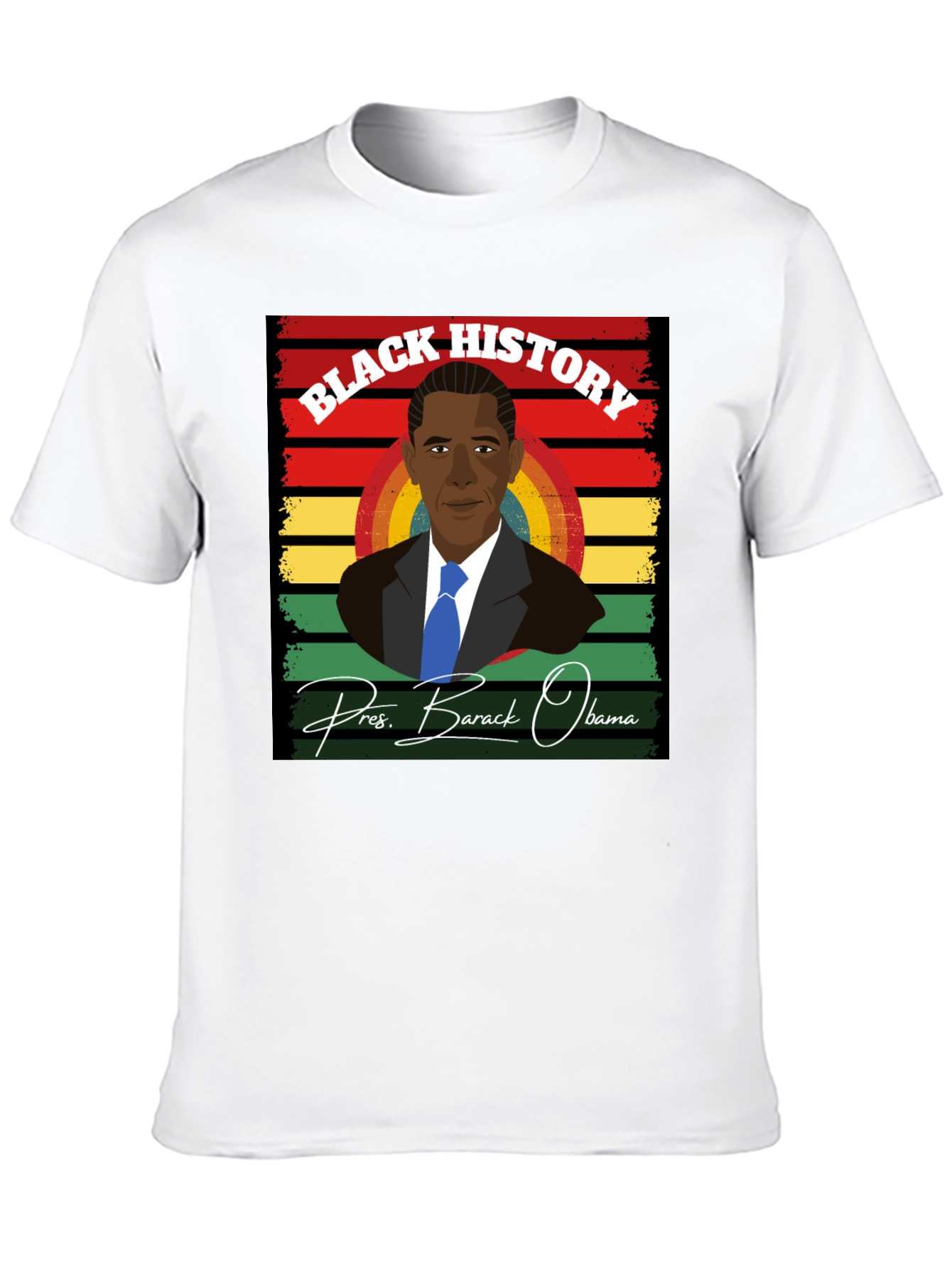 Camiseta Historia Negra - Barack Obama