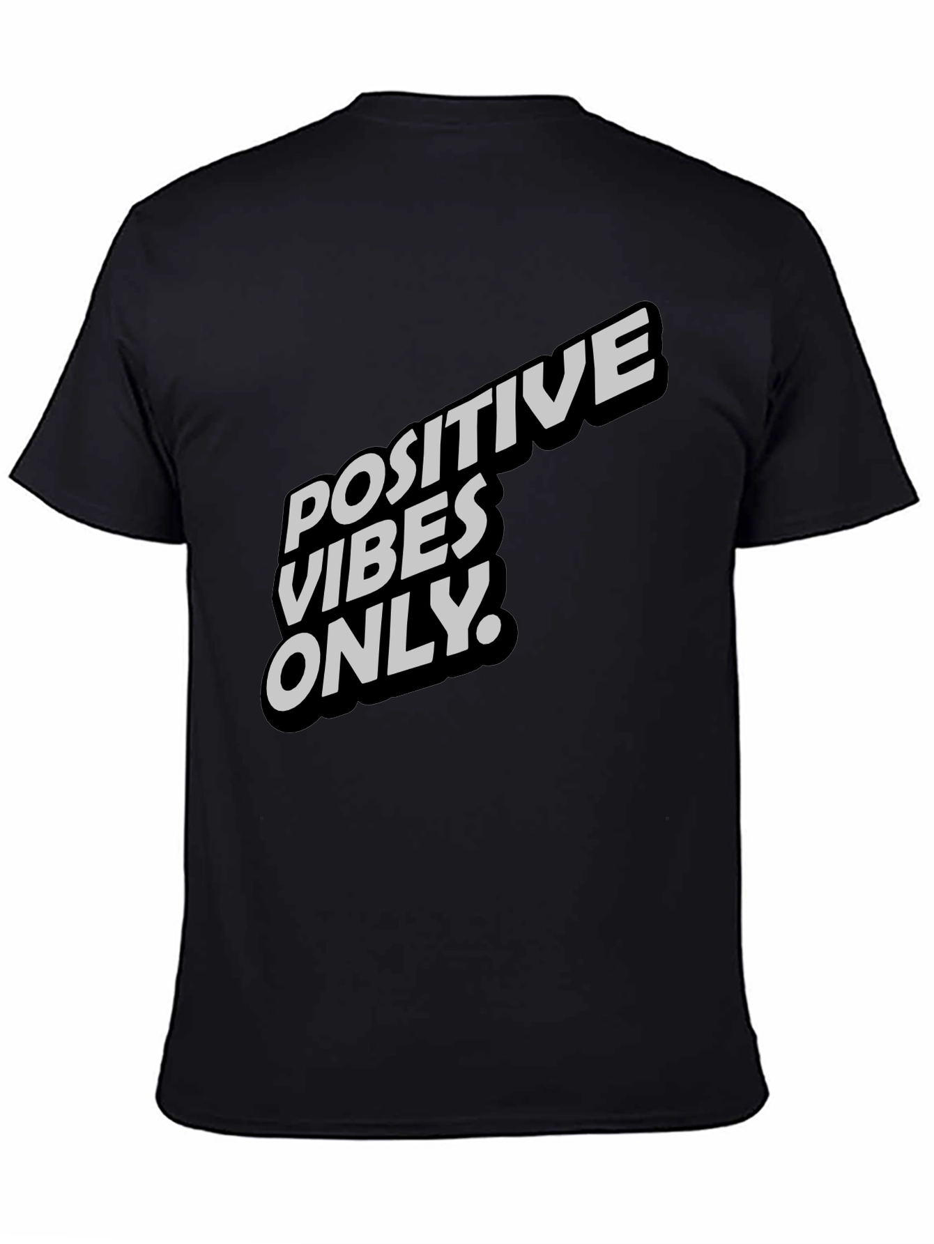 Camiseta Negra - Positive Vibes Only