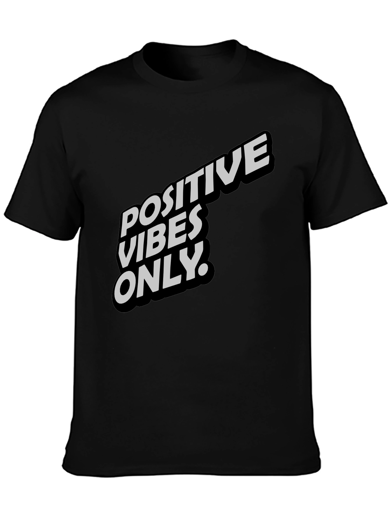 Camiseta Negra - Positive Vibes Only