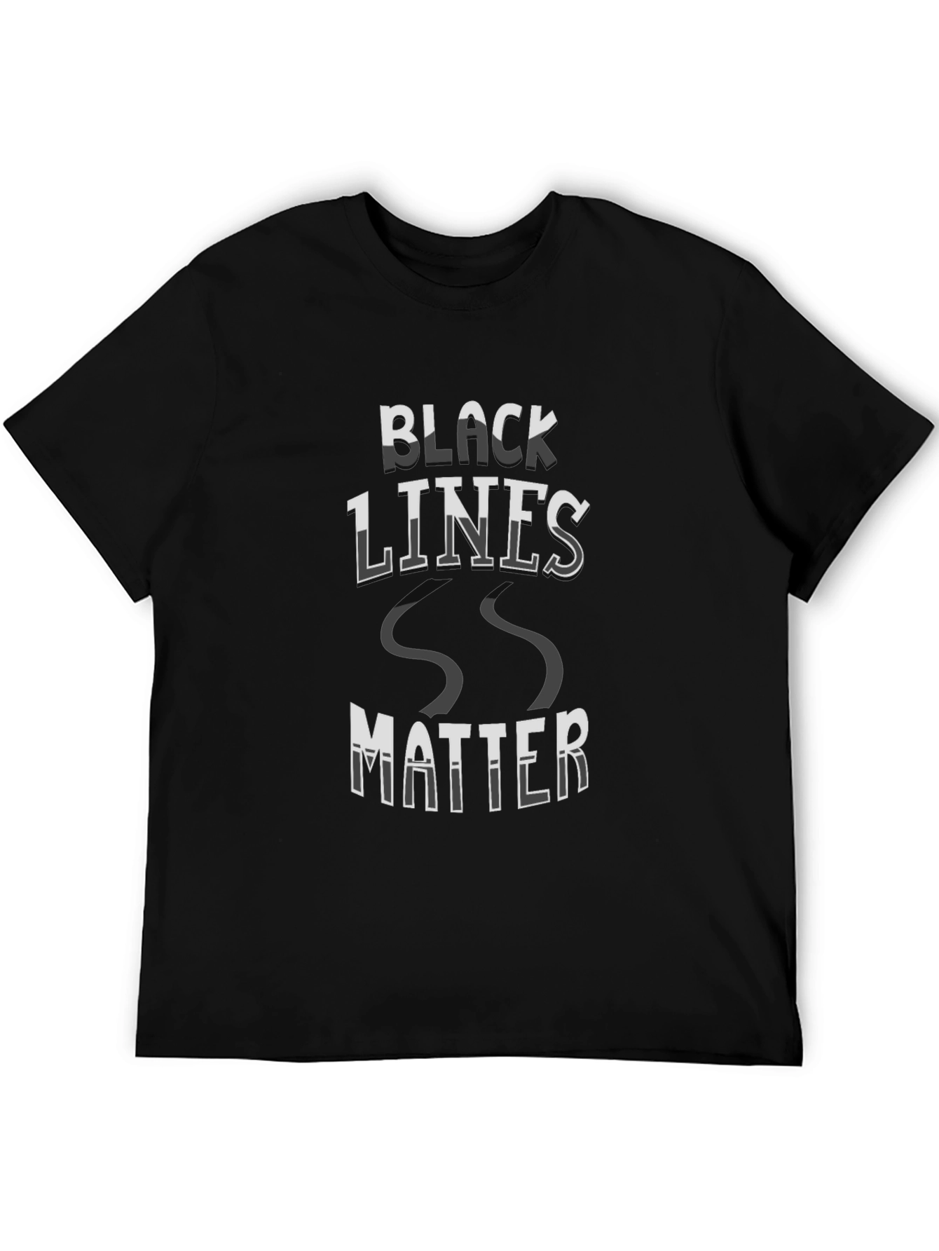 Camiseta Negra Black Lines Matter