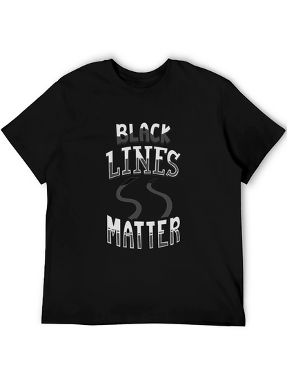 Camiseta Negra Black Lines Matter
