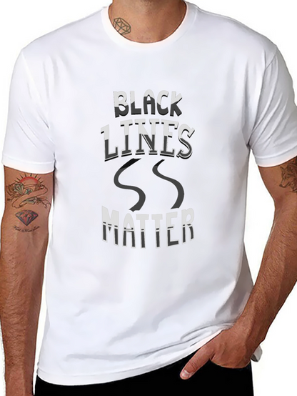 Camiseta Negra Black Lines Matter