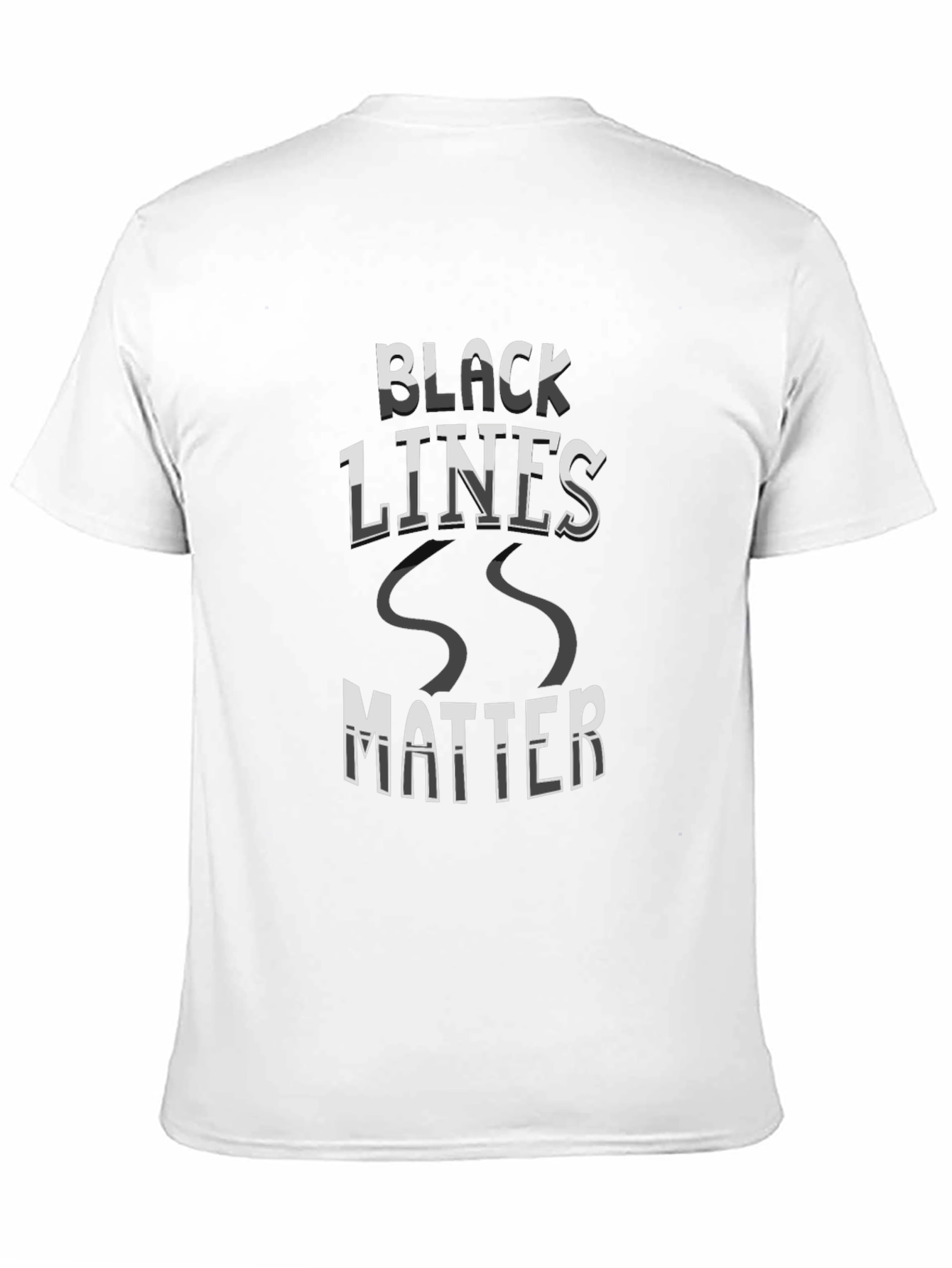 Camiseta Negra Black Lines Matter