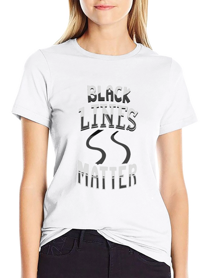 Camiseta Negra Black Lines Matter