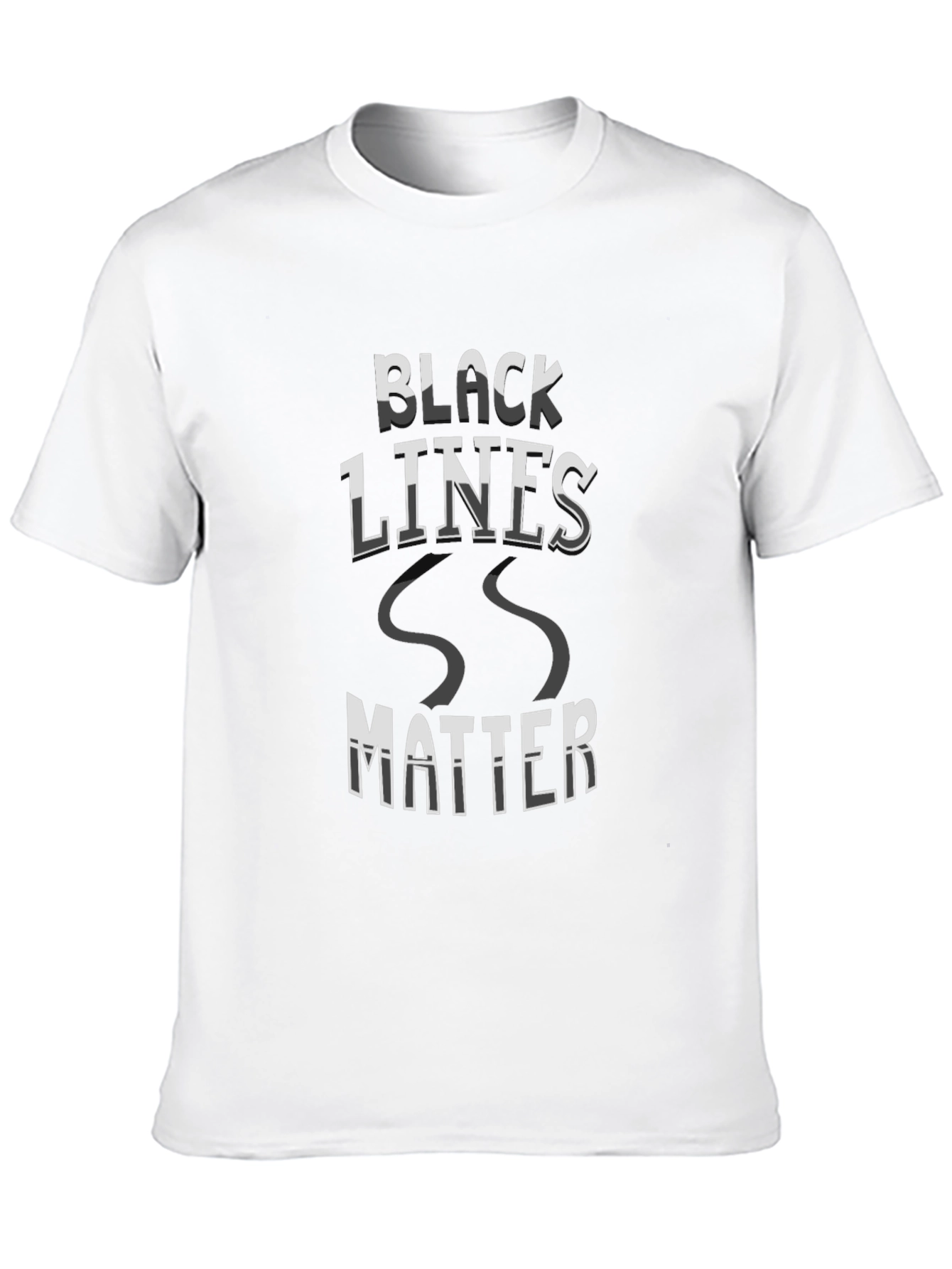 Camiseta Negra Black Lines Matter