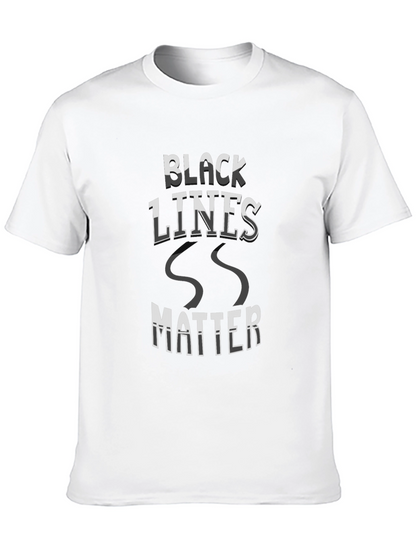 Camiseta Negra Black Lines Matter