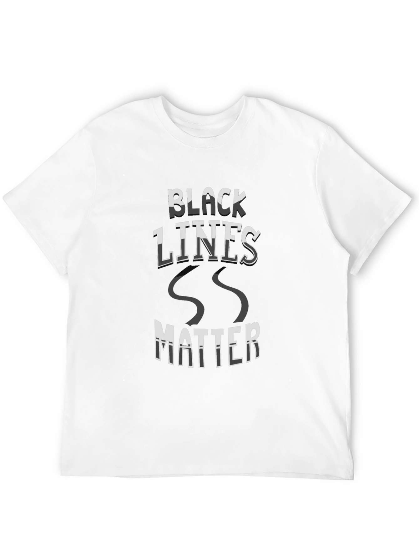 Camiseta Negra Black Lines Matter