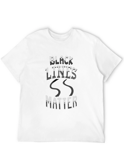 Camiseta Negra Black Lines Matter