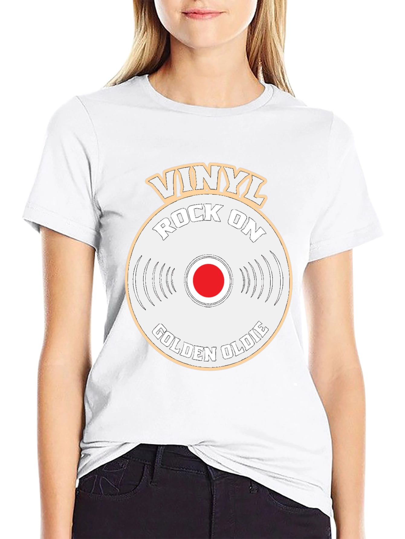 Camiseta Vinilo Rock On Golden Oldie