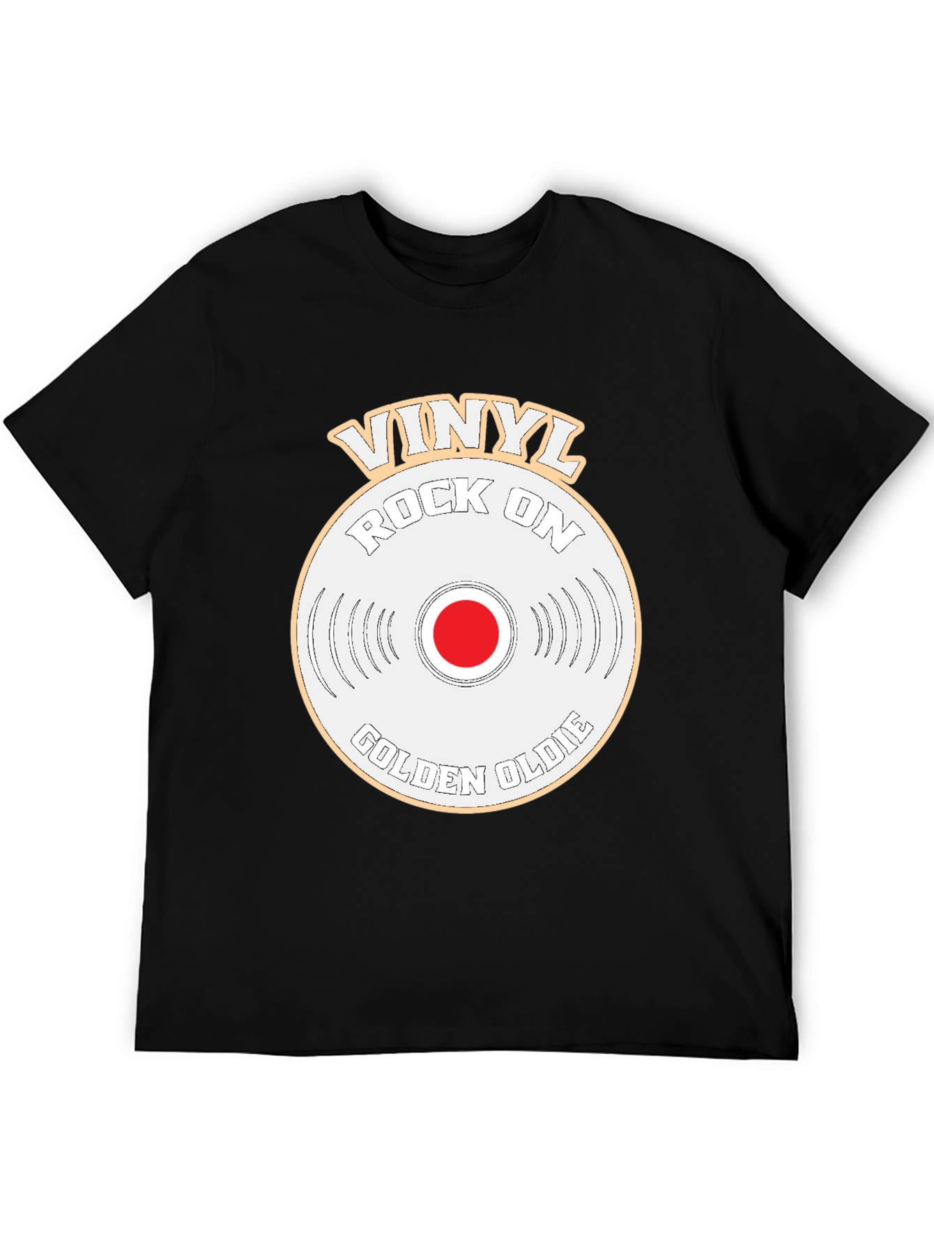 Camiseta Vinilo Rock On Golden Oldie