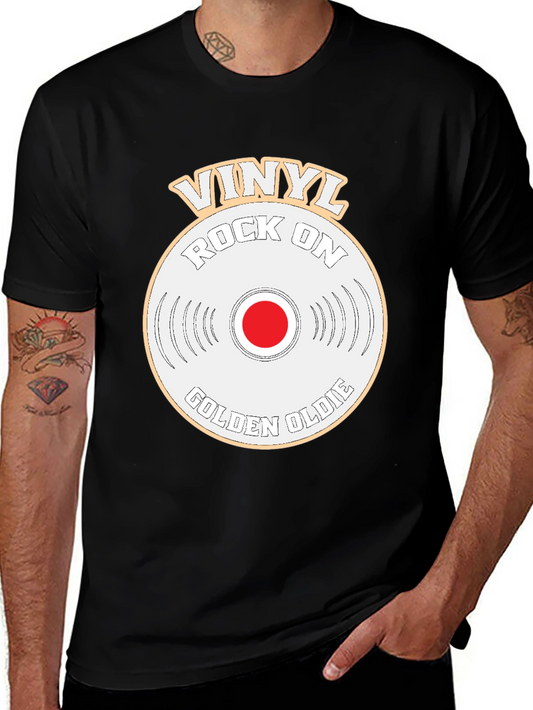 Camiseta Vinilo Rock On Golden Oldie