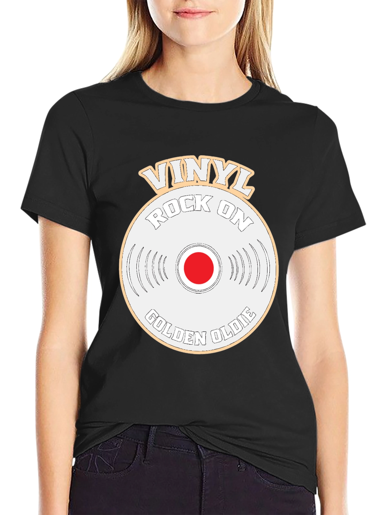 Camiseta Vinilo Rock On Golden Oldie