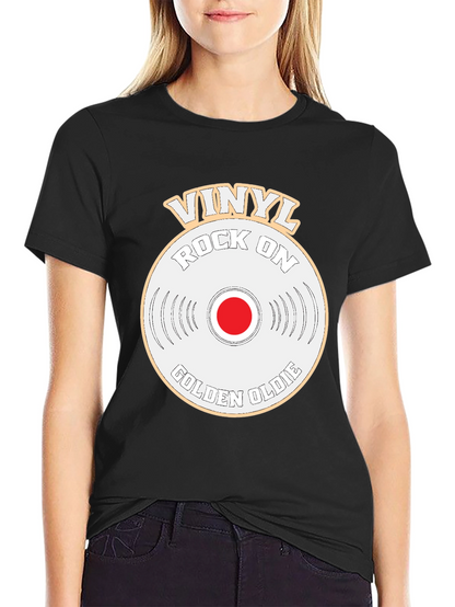 Camiseta Vinilo Rock On Golden Oldie